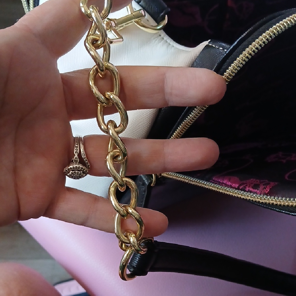 Betsey Johnson Black and White Satchel - Picture 14 of 14